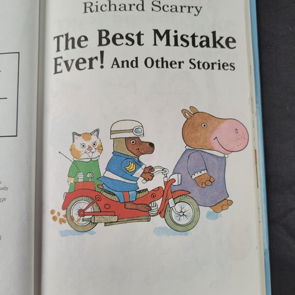 The Best Mistake Ever! And other stories by Richard Scarry-Hard Cover Book- 1984 - Picture 4 of 6